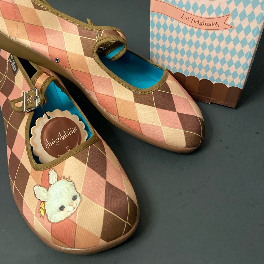 Hot Chocolate Design Mary Jane Flats – “Rombo Rabbit”